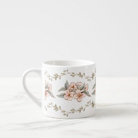 Pink Flowers and Vine | Shabby Chic