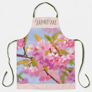 Pink Flowers Apron