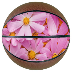 Pink Flowers Basketball