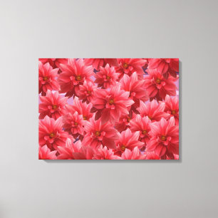 Pink Flowers Beauty Canvas Print