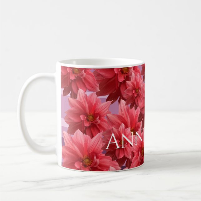 Pink Flowers Beauty  Coffee Mug (Left)