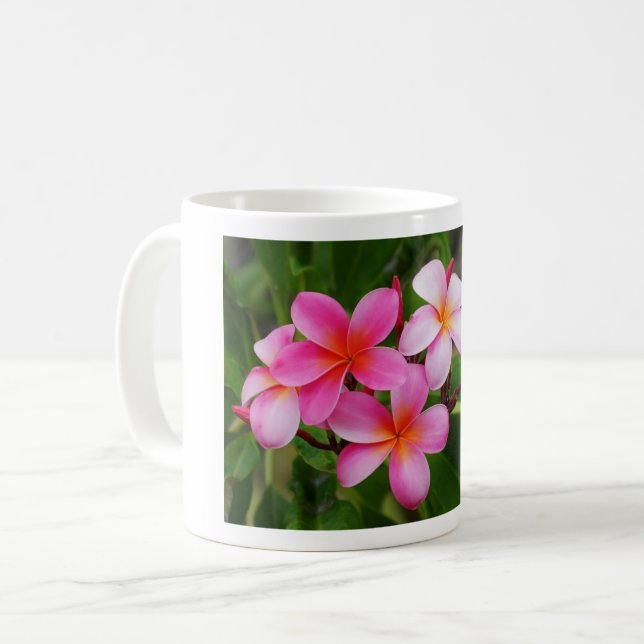 Pink Flowers Blossom Mug (Front Left)