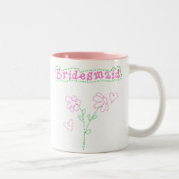 Pink Flowers Bridesmaid