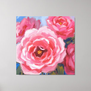 Pink Flowers Canvas Print