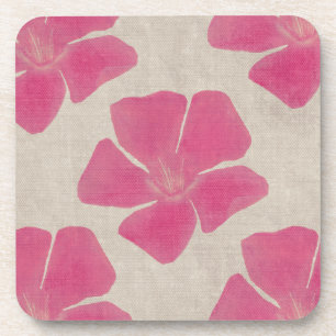 Pink Flowers Coasters