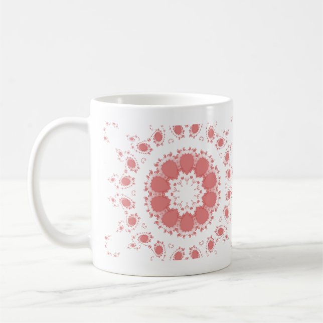 PINK FLOWERS COFFEE MUG (Left)