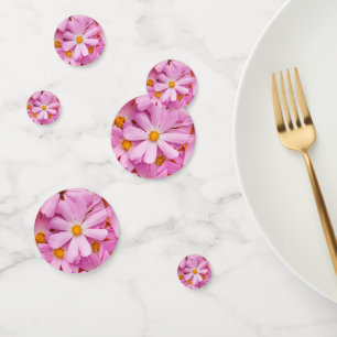 Pink Flowers Confetti