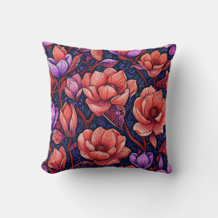 Pink Flowers Cushion