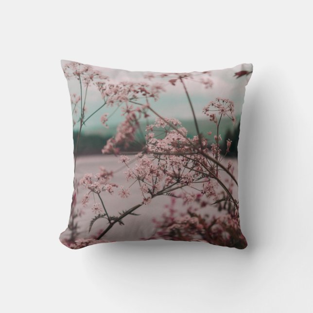 PINK FLOWERS CUSHION (Front)