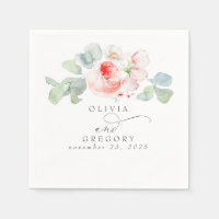 Pink Flowers Elegant Romantic Wedding