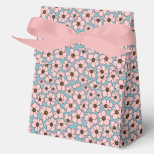 Pink Flowers Favour Box