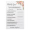 Pink Flowers Find the Guest Baby Shower Game Card