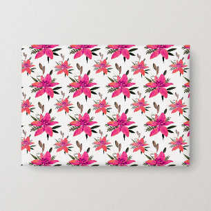 Pink Flowers Floral Pattern Design