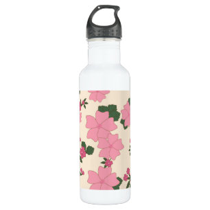 Pink Flowers, Floral Pattern, Pattern Of Flowers 710 Ml Water Bottle