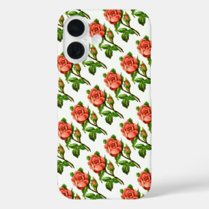 Pink Flowers Floral Victorian Roses iPhone 16 Case