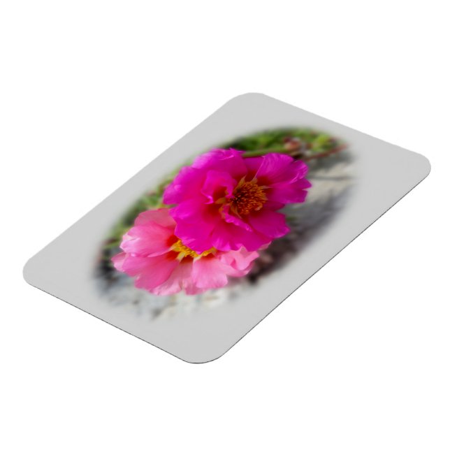 Pink flowers in the sun magnet (Left Side)