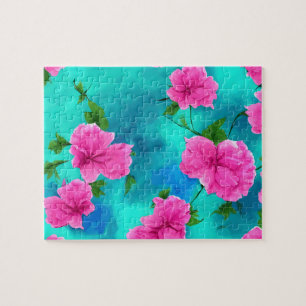 Pink Flowers Jigsaw Puzzle