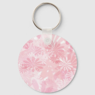 Pink Flowers Key Ring