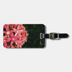 Pink Flowers Luggage Tag