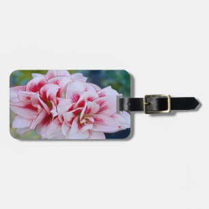 Pink Flowers Luggage Tag