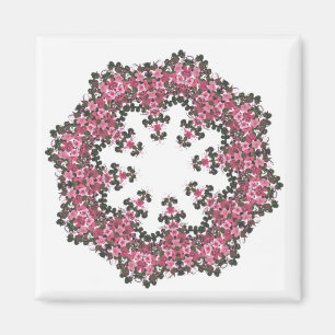 Pink Flowers Magnet