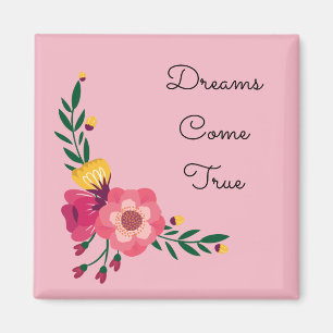 Pink Flowers Magnet