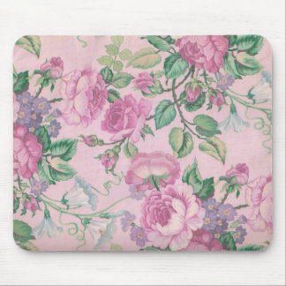 Pink Flowers Mouse Pad