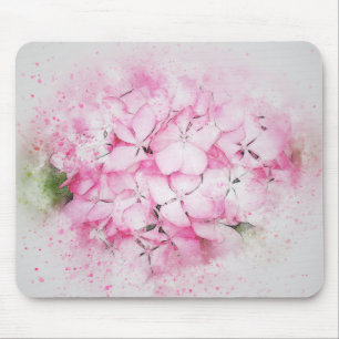 Pink Flowers Mouse Pad