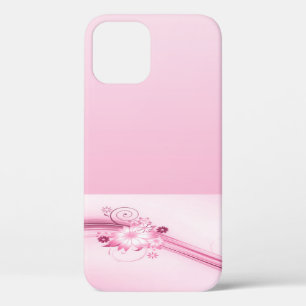 Pink Flowers n Waves iPhone 12 Pro Case