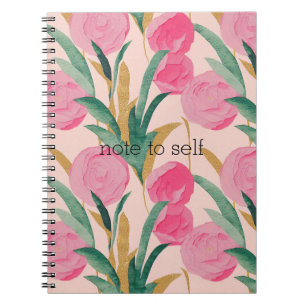 Pink Flowers Notebook