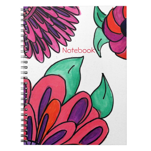 Pink Flowers Notebook (Front)