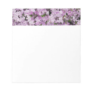 Pink flowers notepad