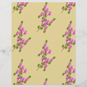 Pink Flowers on A branch 