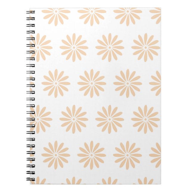 Pink flowers pattern. art,artwork,background,bloom notebook (Front)