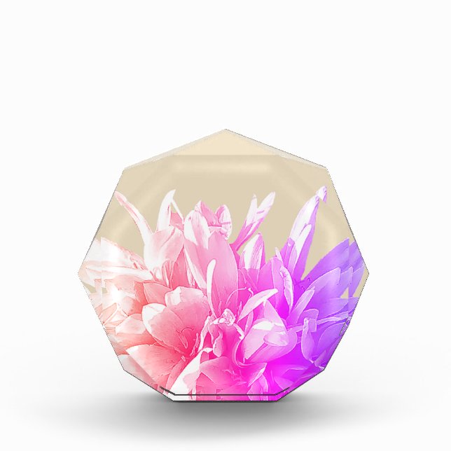 Pink Flowers  Photo Block (Front)