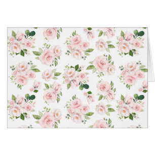 Pink Flowers, Pink Roses, Watercolor Flowers