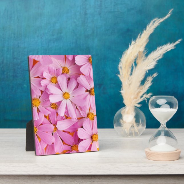 Pink Flowers Plaque (Side)