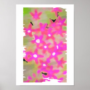 PINK FLOWERS POSTER
