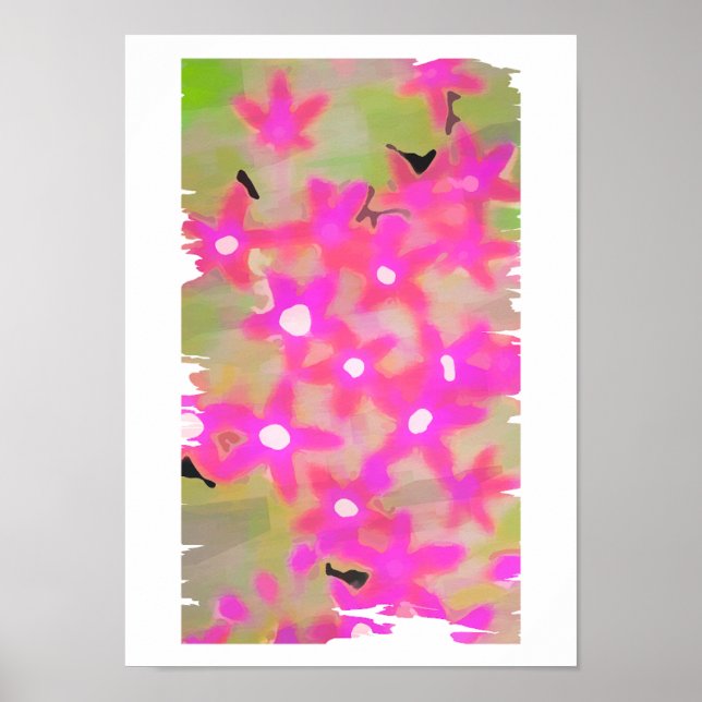 PINK FLOWERS POSTER (Front)