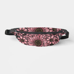 Pink Flowers Print Cut Sew Bag