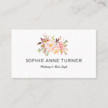 Pink Flowers Professional Makeup Hair Style