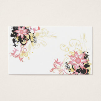 Pink flowers Profile Card