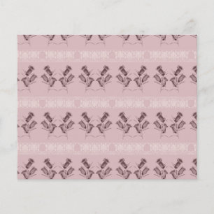 Pink Flowers Scrapbook Paper
