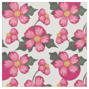 Pink Flowers Seamless Pattern   You Customise Fabric