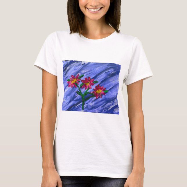 Pink Flowers T-Shirt (Front)