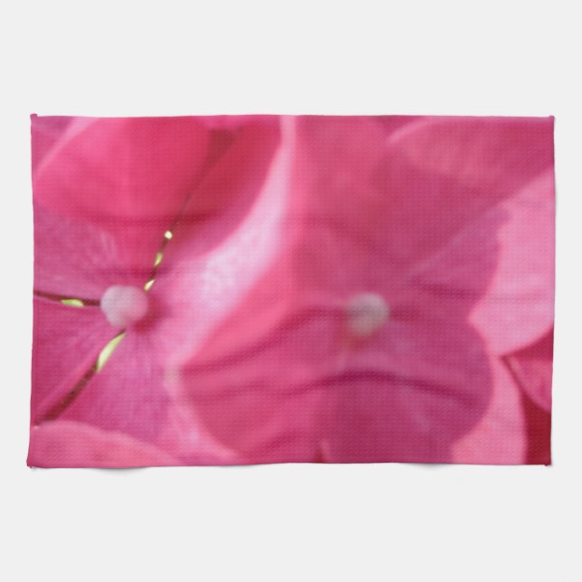 pink flowers tea towel (Horizontal)