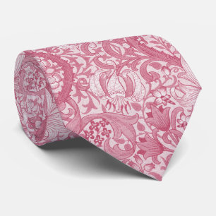 Pink flowers tie