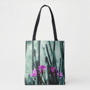 Pink Flowers Tote Bag