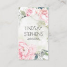 Pink Flowers Vintage Watercolors Elegant Neutral