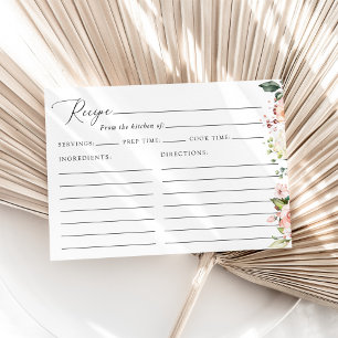 Pink Flowers, White Flowers, Bridal Shower Recipe